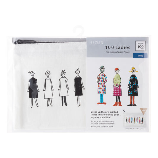 100ネエサン 刺しゅうキット ジッパー付きポーチ