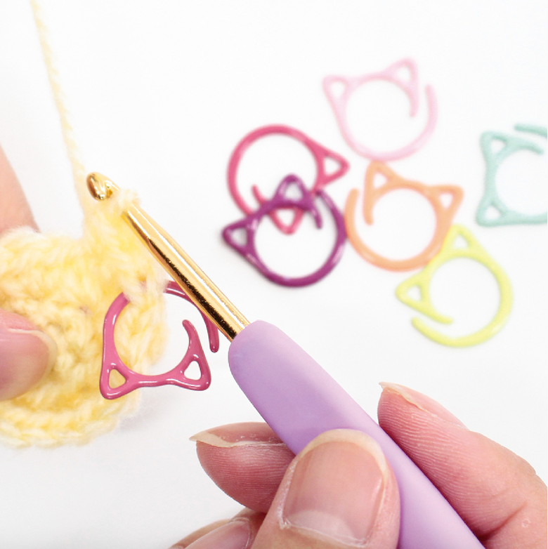 Cat Theme Crochet Stitch Markers & Tools