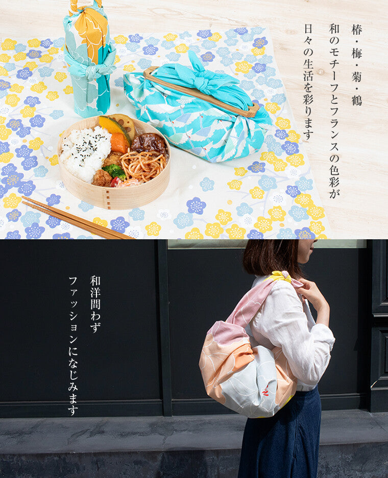 ADELINE KLAM flower garden furoshiki 100cm