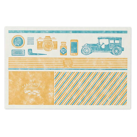 Retro letterpress greeting cards