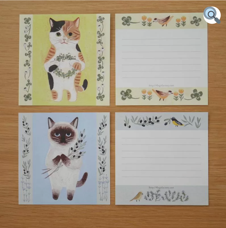 4LEGS デラックス 箱入り ねこメモ1