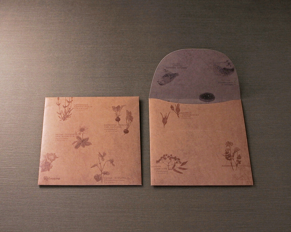 RETRONOME 図鑑風メモ便箋 (ケース付け)