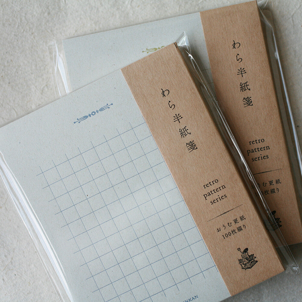 活版印刷 レトロ メモ パッド 方眼