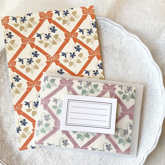 活版印刷 レトロ すりガラス便箋