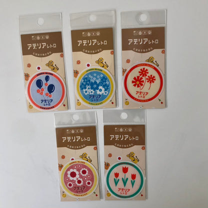 ADERIA GLASS retro large transparent stickers