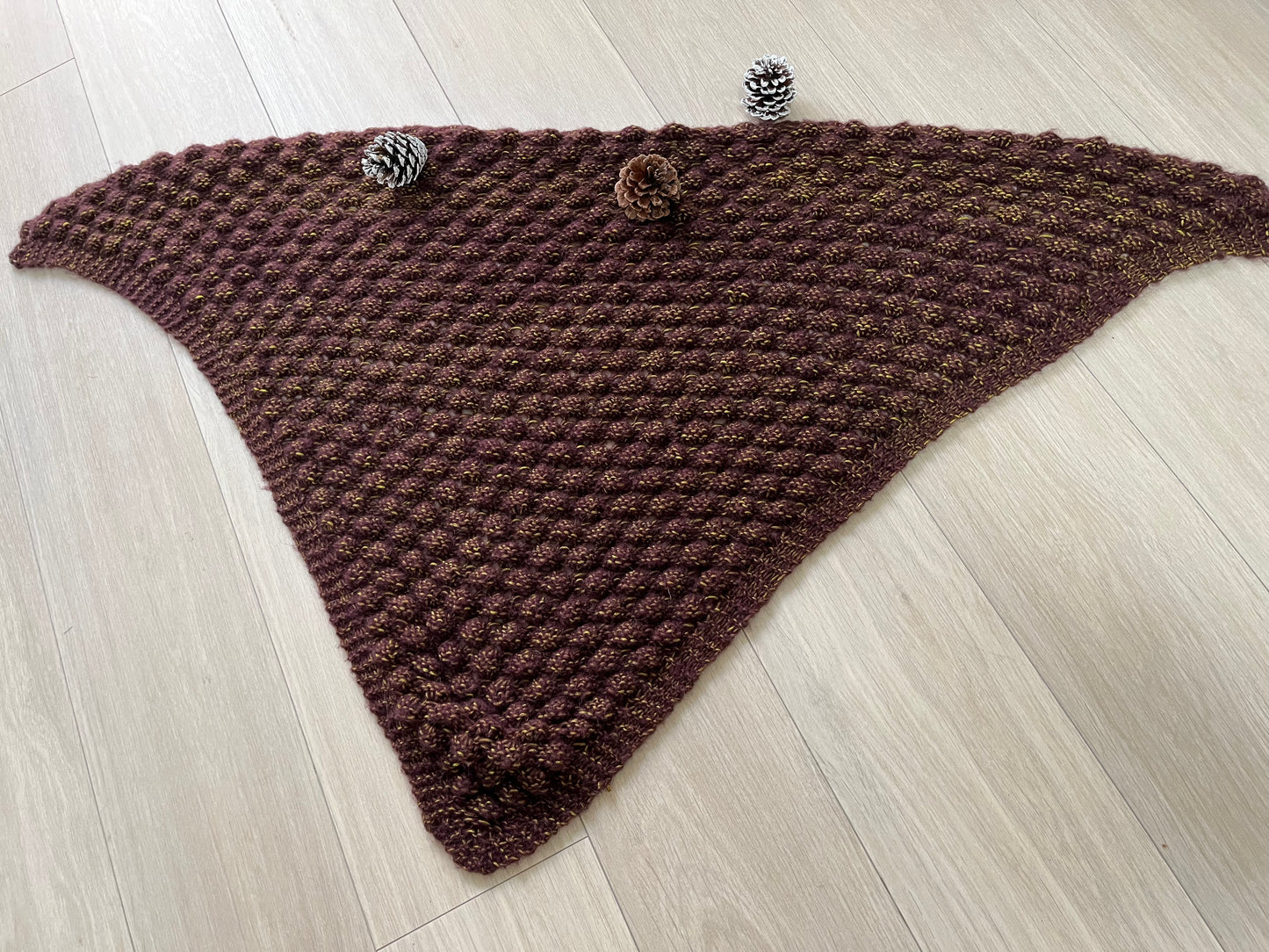 Daruma Geek Yarn Pine Cone Shawl Kit