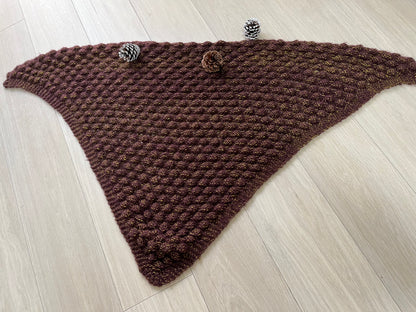 Daruma Geek Yarn Pine Cone Shawl Kit