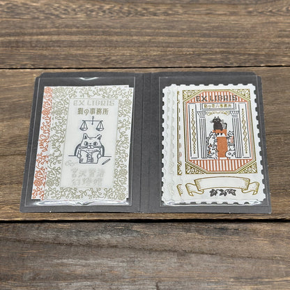 SHINZI KATOH Kenji Miyazawa Ex Libris letterpress stickers