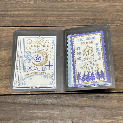 SHINZI KATOH Kenji Miyazawa Ex Libris letterpress stickers