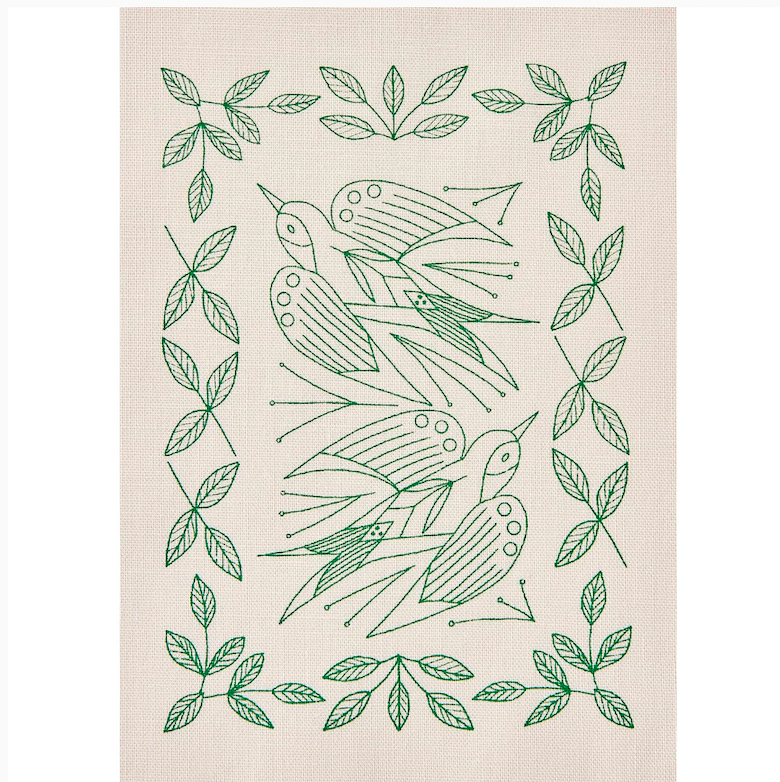 COSMO Swallow and Plant Series Embroidery Kit