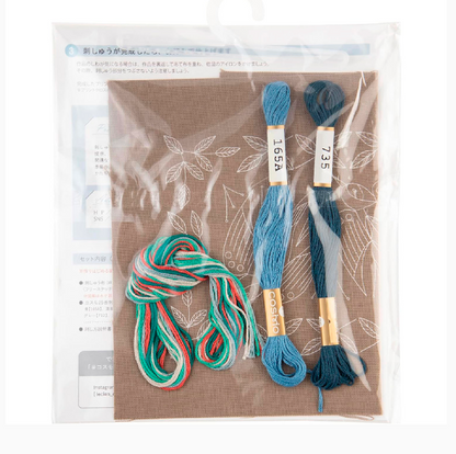 COSMO Swallow and Plant Series Embroidery Kit