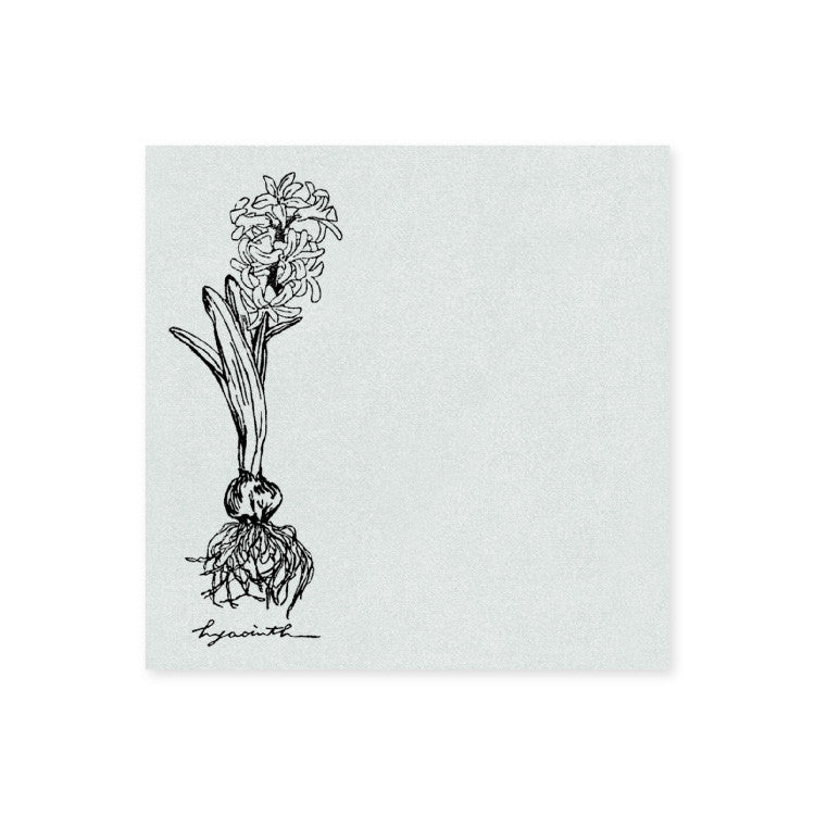 HUTTE. eraser stamp botanical sticky notes