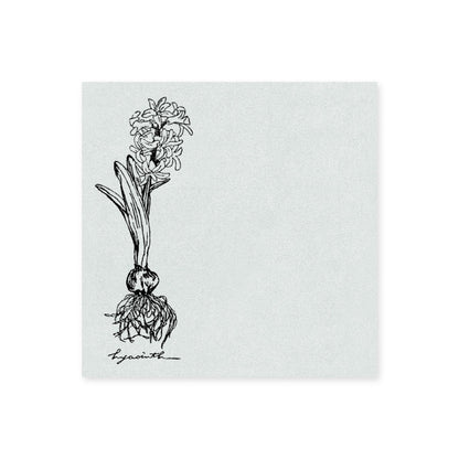 HUTTE. eraser stamp botanical sticky notes