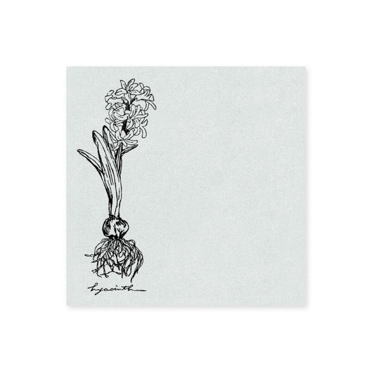 HUTTE. eraser stamp botanical sticky notes