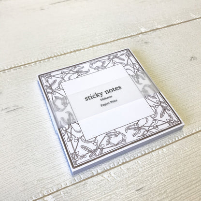 HUTTE. eraser stamp botanical sticky notes