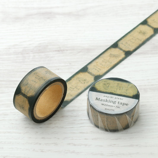 HUTTE. eraser stamp botanical masking tape