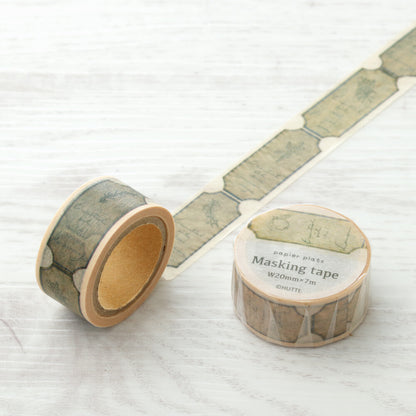 HUTTE. eraser stamp botanical masking tape