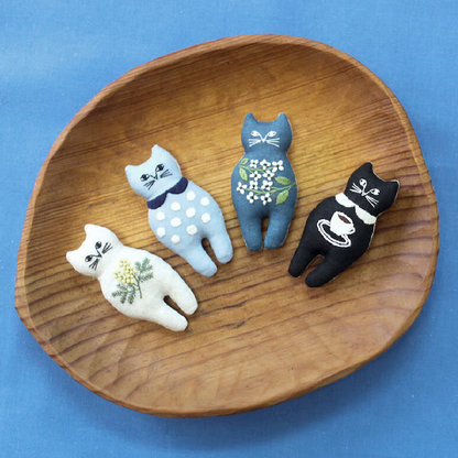 NEKOGAO ブローチ 刺繍キット
