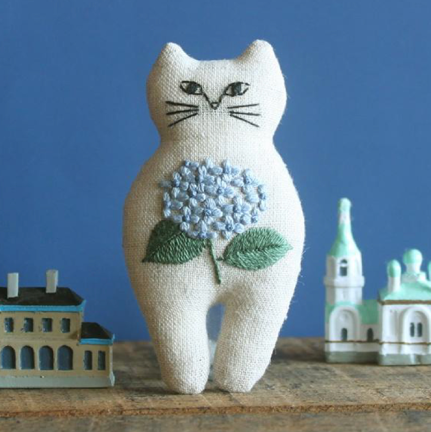 NEKOGAO ブローチ 刺繍キット