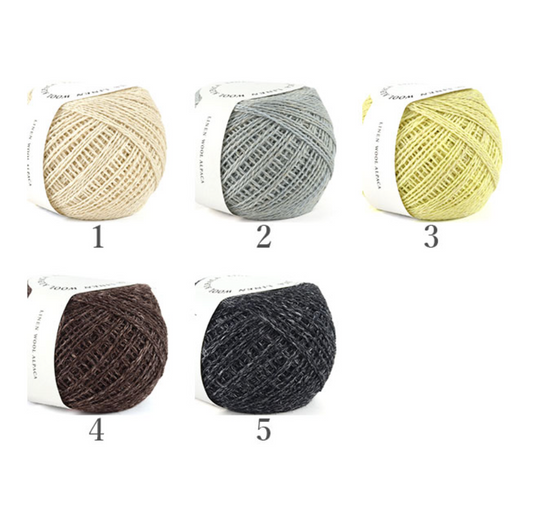 Daruma Linen Wool Alpaca Fingering
