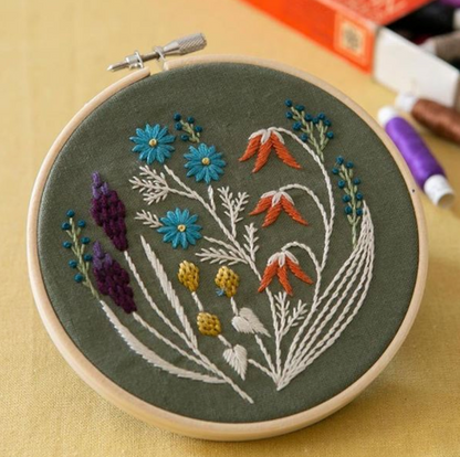 COSMO 野の花の刺繍フレーム 刺しゅうキット　