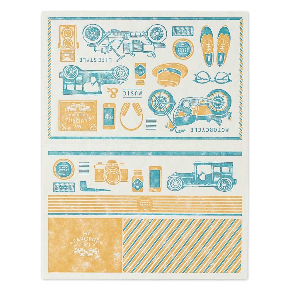 Retro letterpress greeting cards