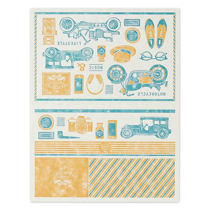 Retro letterpress greeting cards