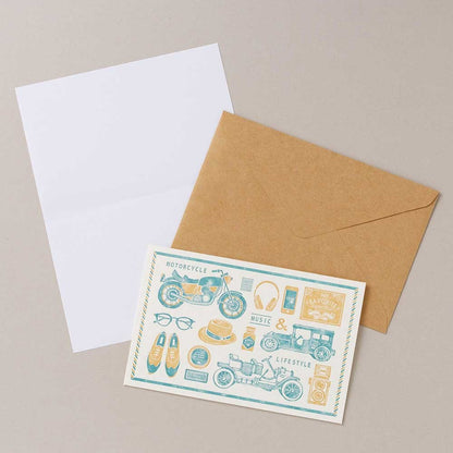 Retro letterpress greeting cards