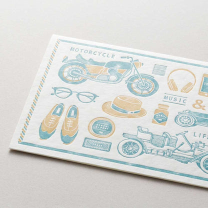 Retro letterpress greeting cards