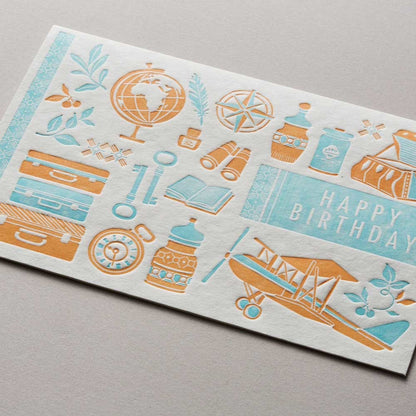 Retro letterpress greeting cards