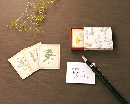 RETRONOME 図鑑風 小さなメッセージカードBOX