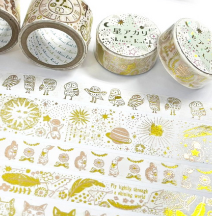 SHINZI KATOH Glowing Stars time and space wide masking tape