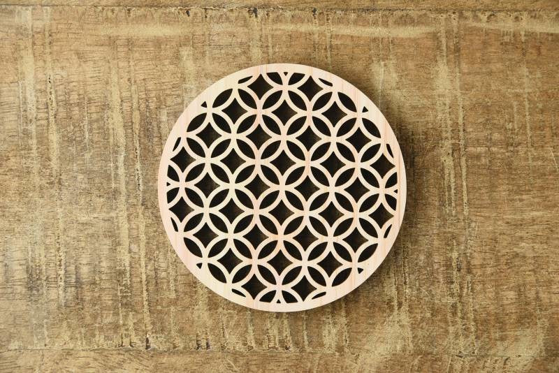 組子調ひのき伝統柄コースター