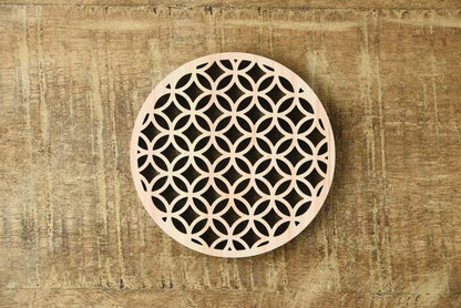 組子調ひのき伝統柄コースター