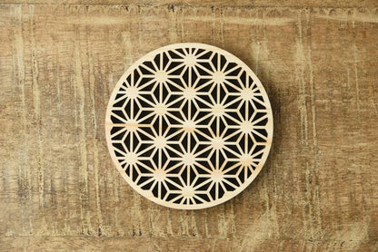 組子調ひのき伝統柄コースター