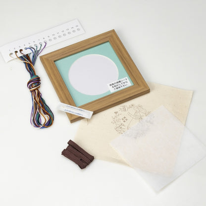 COSMO "The Story of Flowers and Me" framed embroidery kit