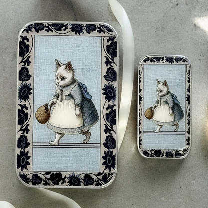 編み物道具入れ/ 収納缶（S）