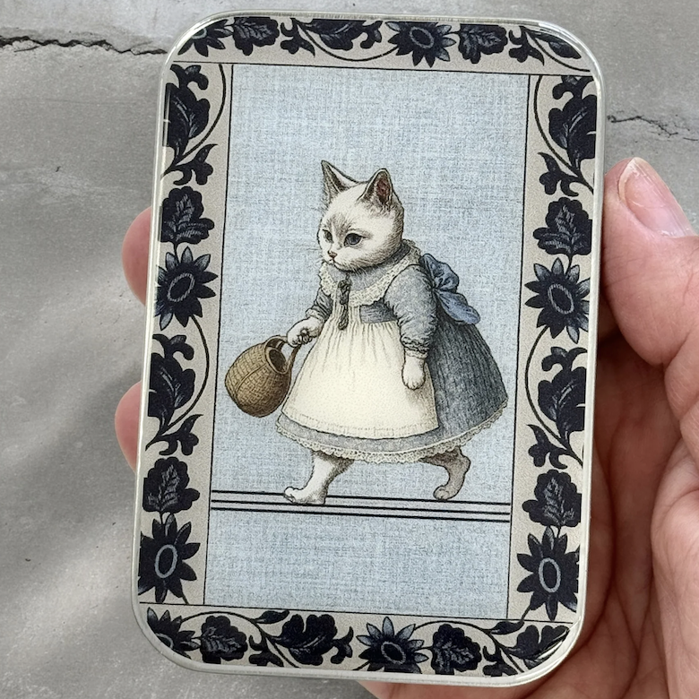 編み物道具入れ/ 収納缶（L）