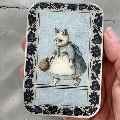 編み物道具入れ/ 収納缶（L）