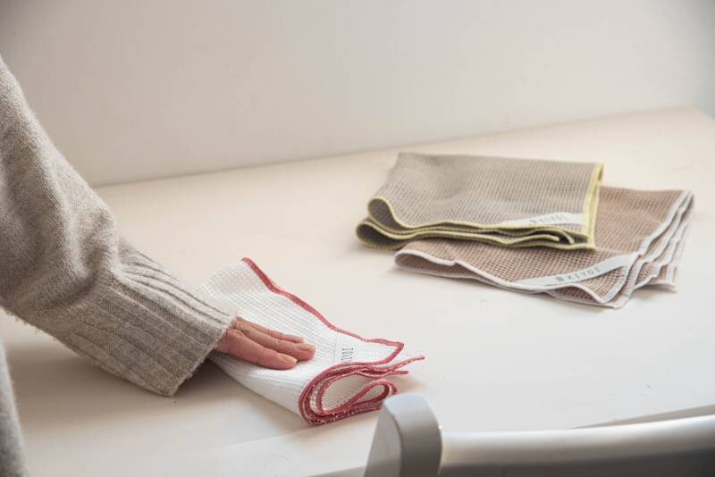 KIYOI 手になじむ弾力が心地よいメッシュコットンふきん