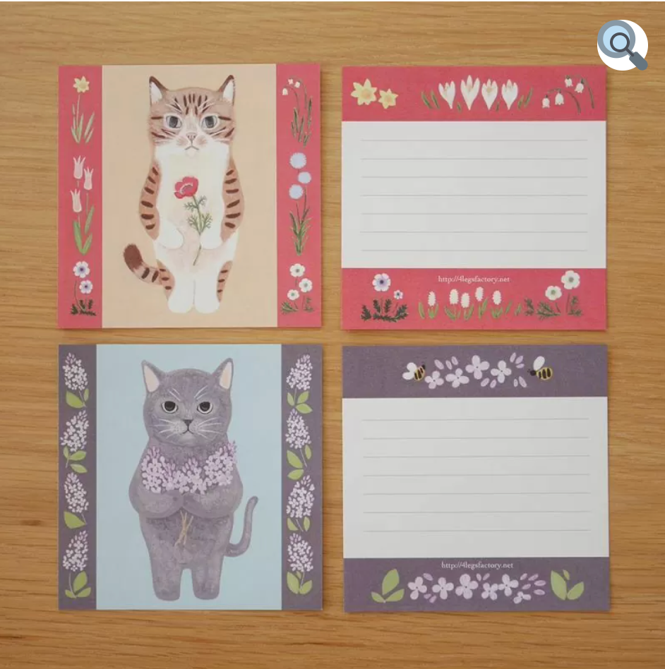 ４LEGS デラックス 箱入り ねこメモ１