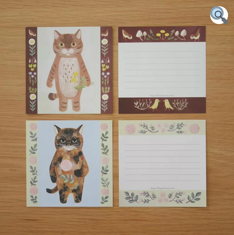 ４LEGS デラックス 箱入り ねこメモ１