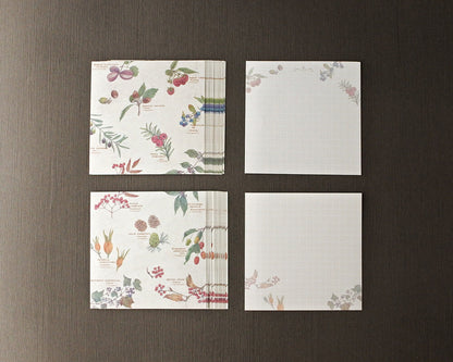 RETRONOME 図鑑風メモ便箋 (ケース付け）