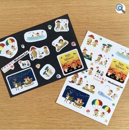 MR MUSHROOM CAT stickers