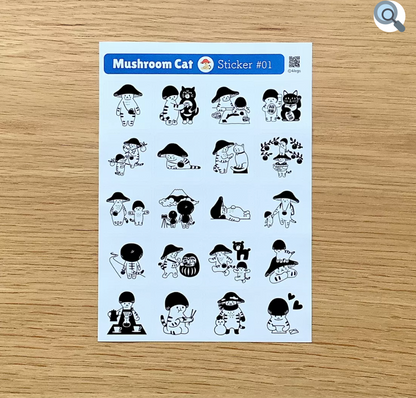 MR MUSHROOM CAT stickers