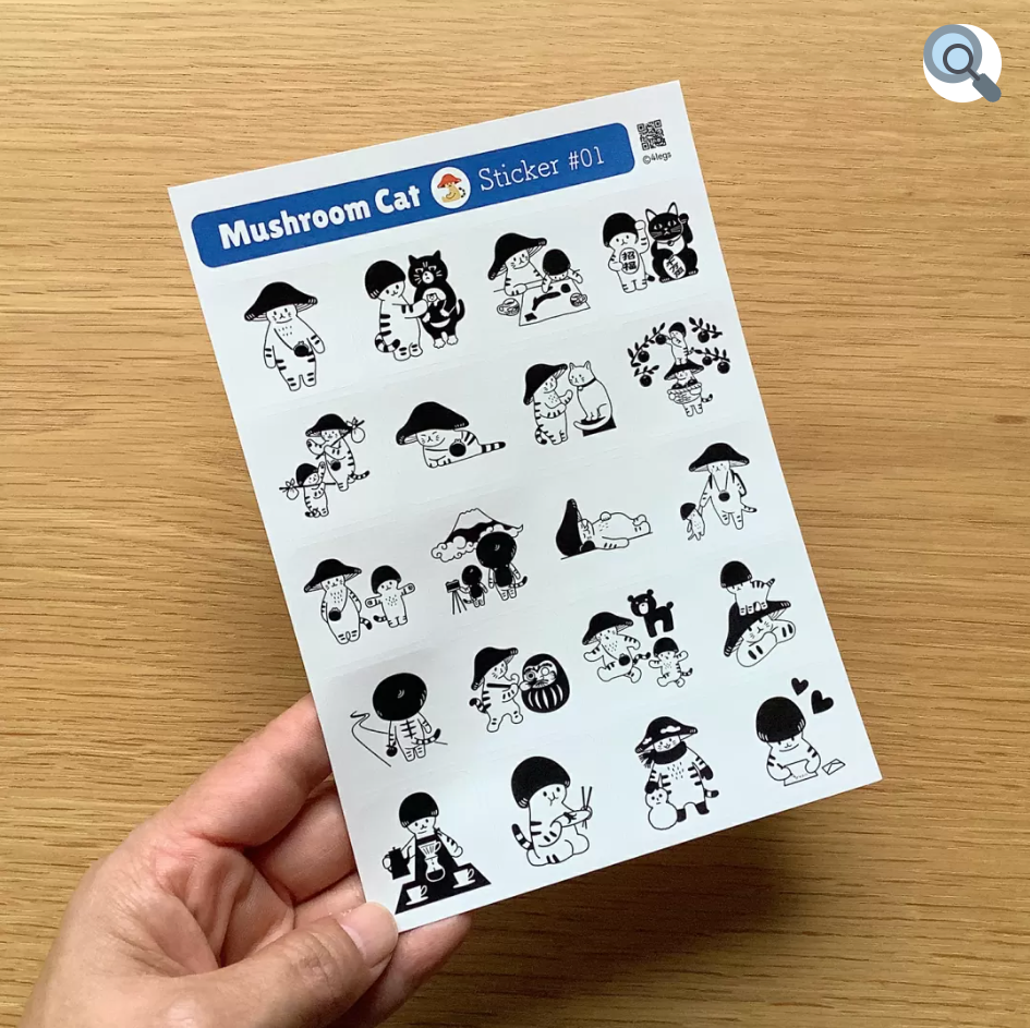 MR MUSHROOM CAT stickers