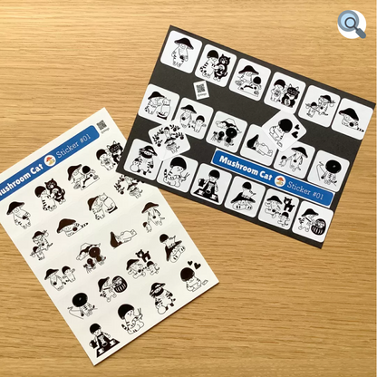 MR MUSHROOM CAT stickers
