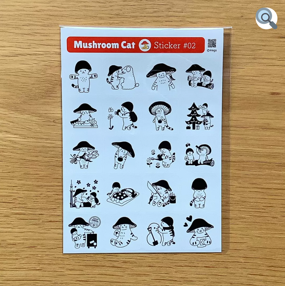 MR MUSHROOM CAT stickers