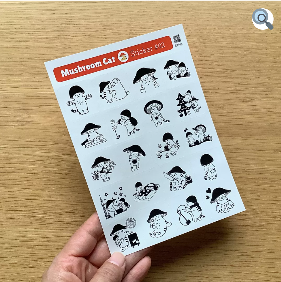 MR MUSHROOM CAT stickers