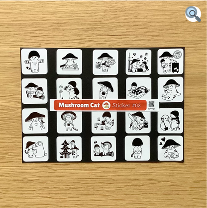 MR MUSHROOM CAT stickers